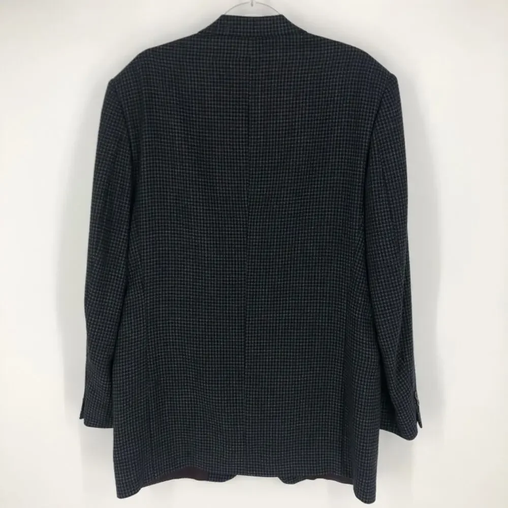 Gruppo GFT Sport Coat‎ Navy and Grey Grid Size 42L